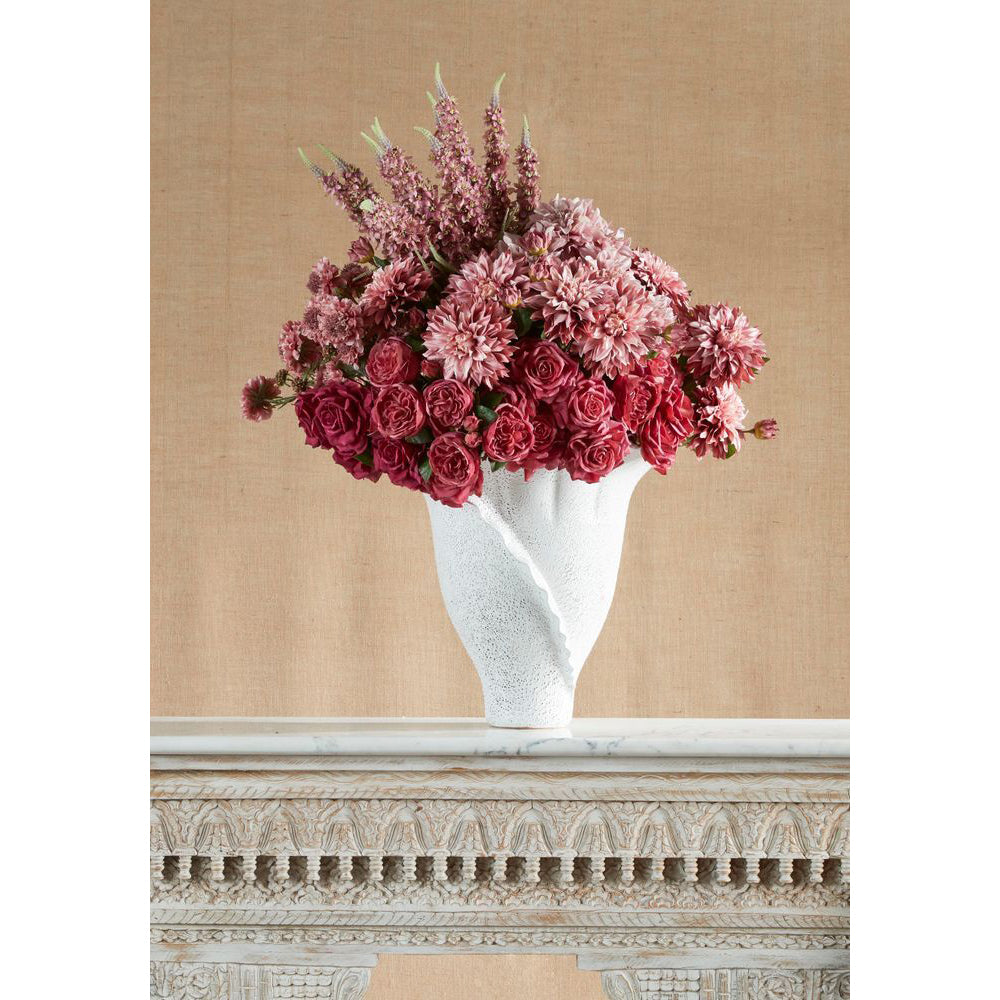 3PK Belle Scabiosa Spray Stem Artificial Flower Plant 80cm - Pink