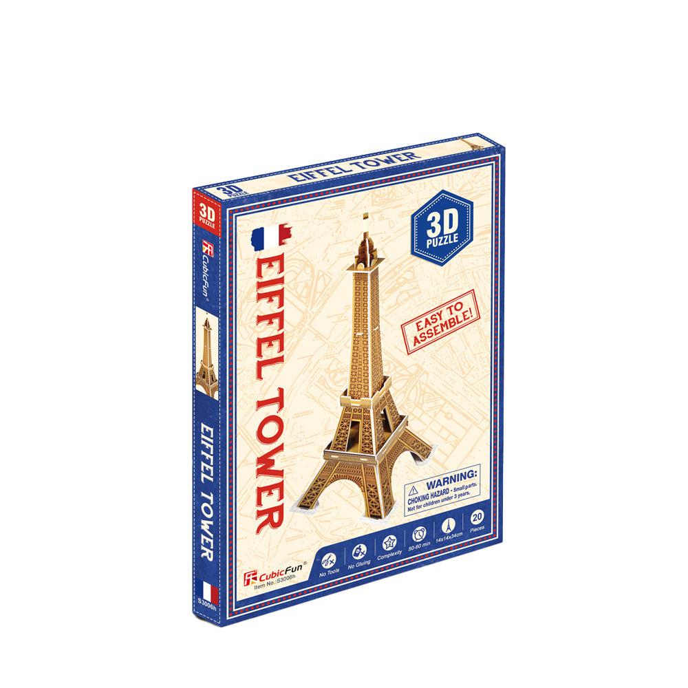 2x 20pc CubicFun Eiffel Tower 3D Puzzle Kids/Children Building Toy 4y+