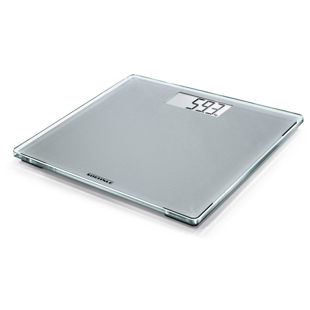 Soehnle Style Sense Compact 300 Digital LCD Bathroom Scale Silver 180kg