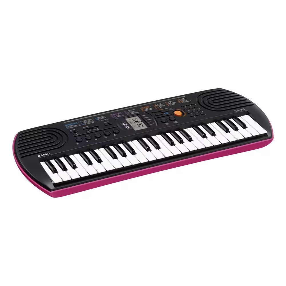 Casio SA-78 Casiotone Mini Portable Keyboard/Piano - Black