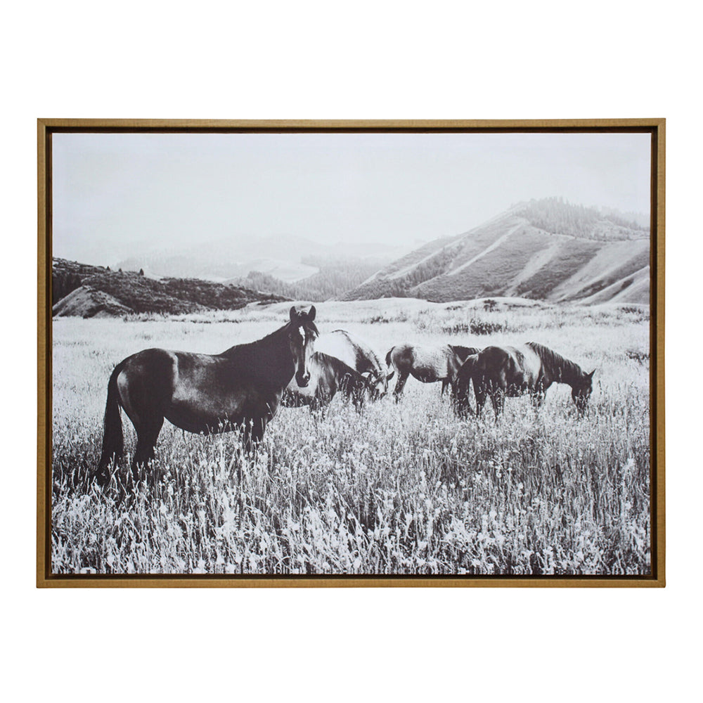 LVD Framed Canvas/Resin 60x80cm Fields Wall Hanging Art