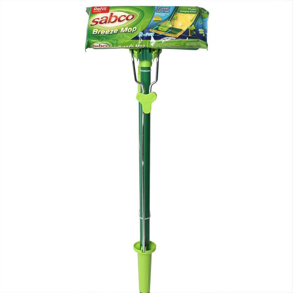 Sabco Space Saver Breeze Mop 2 Layers Sponge Green