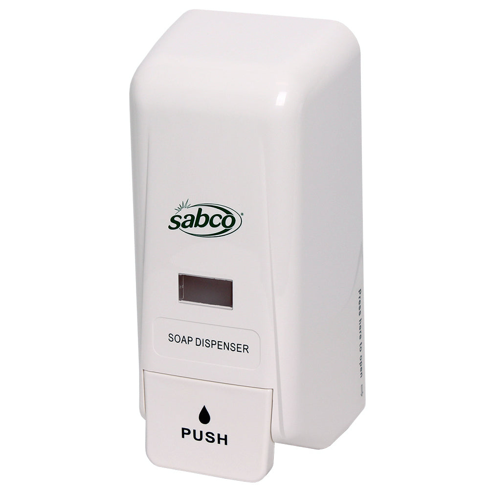 Sabco Professional 1000ml Plastic Soap Dispenser - White