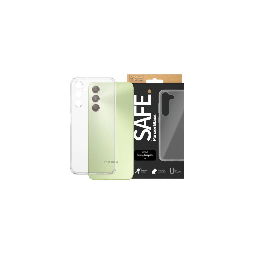 2PK PanzerGlass SAFE Case Protective Cover For Samsung Galaxy A05s - Clear