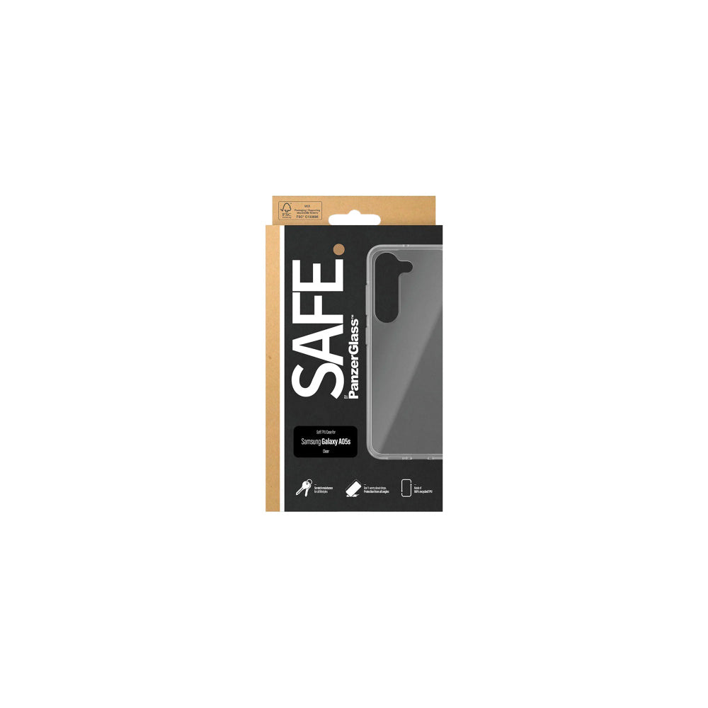 2PK PanzerGlass SAFE Case Protective Cover For Samsung Galaxy A05s - Clear