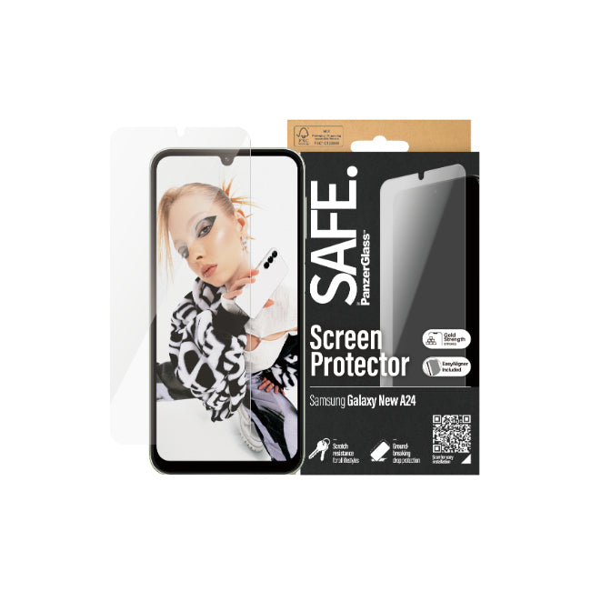 2PK PanzerGlass SAFE UltraWide Fit Screen Protector For Samsung Galaxy A25