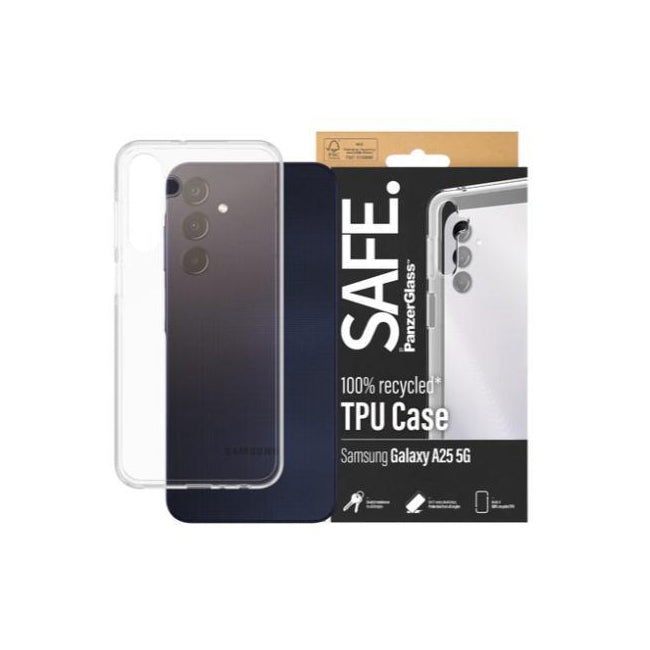 2PK PanzerGlass SAFE TPU Case For Samsung Galaxy A25 - Clear
