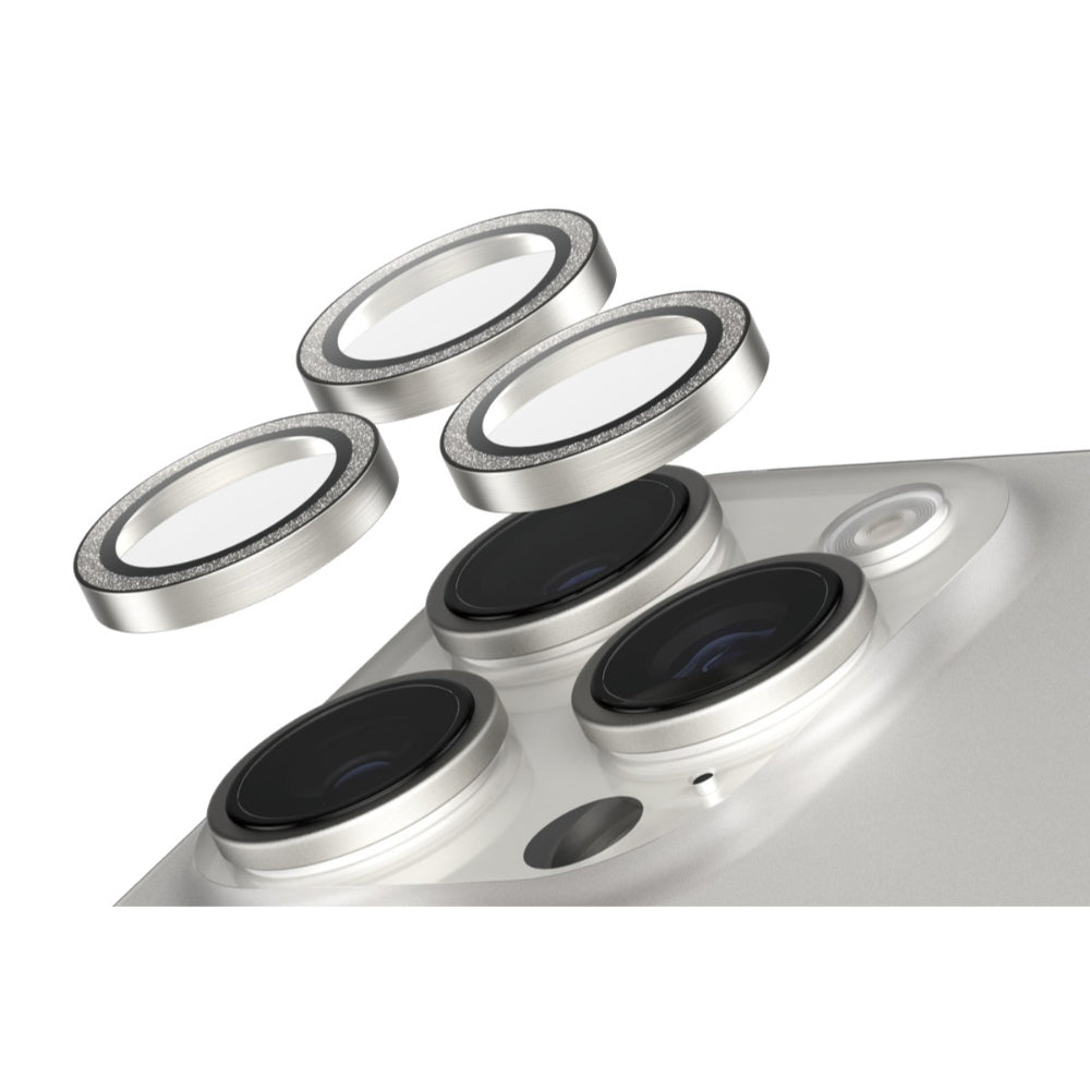 2PK PanzerGlass SAFE Cam Lens Protector For iPhone 16 Pro Pro Max Glitter SLV