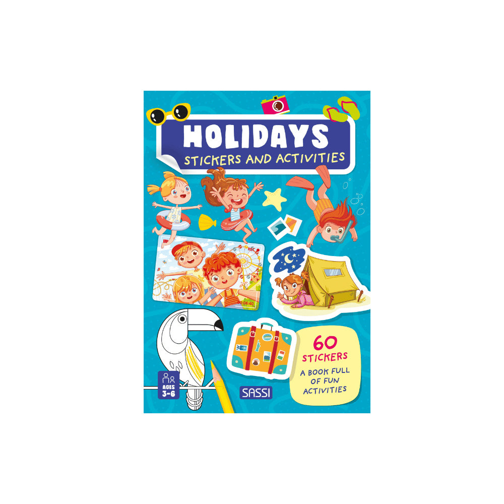 3PK Sassi Kids/Children Educational Stickers & Activities Book - Holidays 3y+