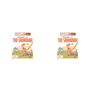 2PK Sassi Free the Colours Reusable Paint Brush Book - The Savannah 3y+