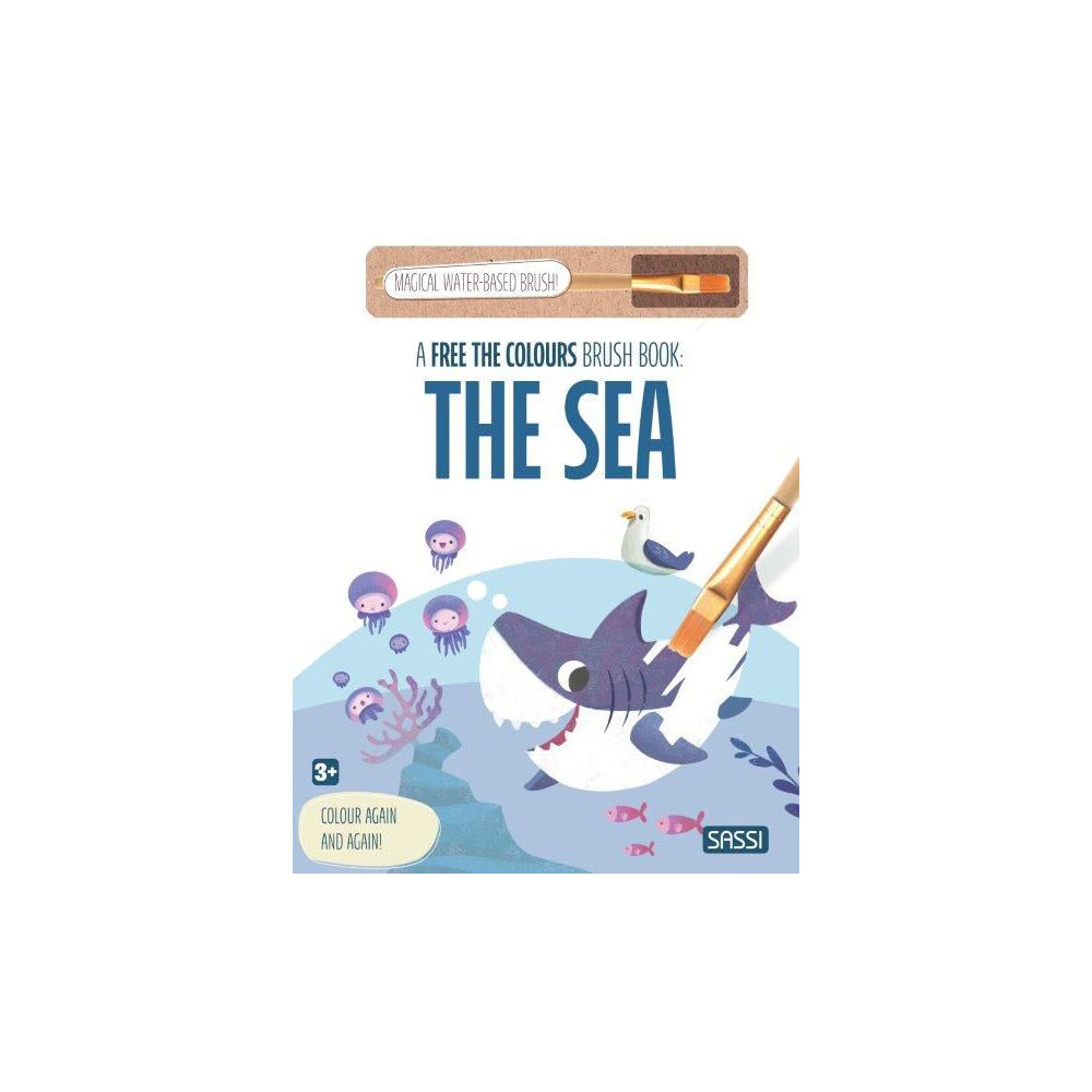 Sassi Free the Colours Reusable Paint Brush Book - The Sea 3y+