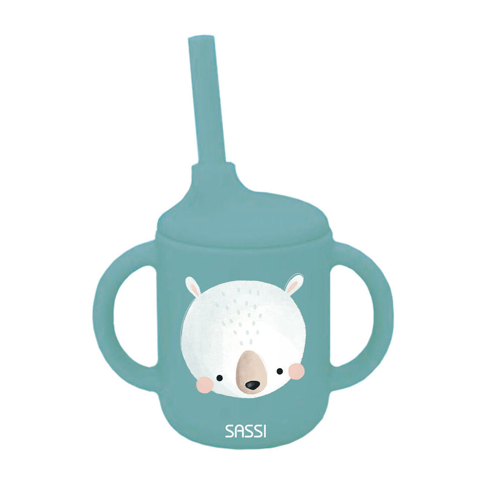 Sassi Baby/Toddler Microwavable Silicone Sippy Cup Munchy The Bear 6m+
