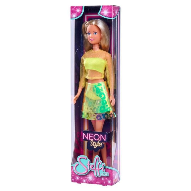 2PK Steffi Love Neon Style Girl Doll Playset 32.5cm Kids Toy Assorted 3y+