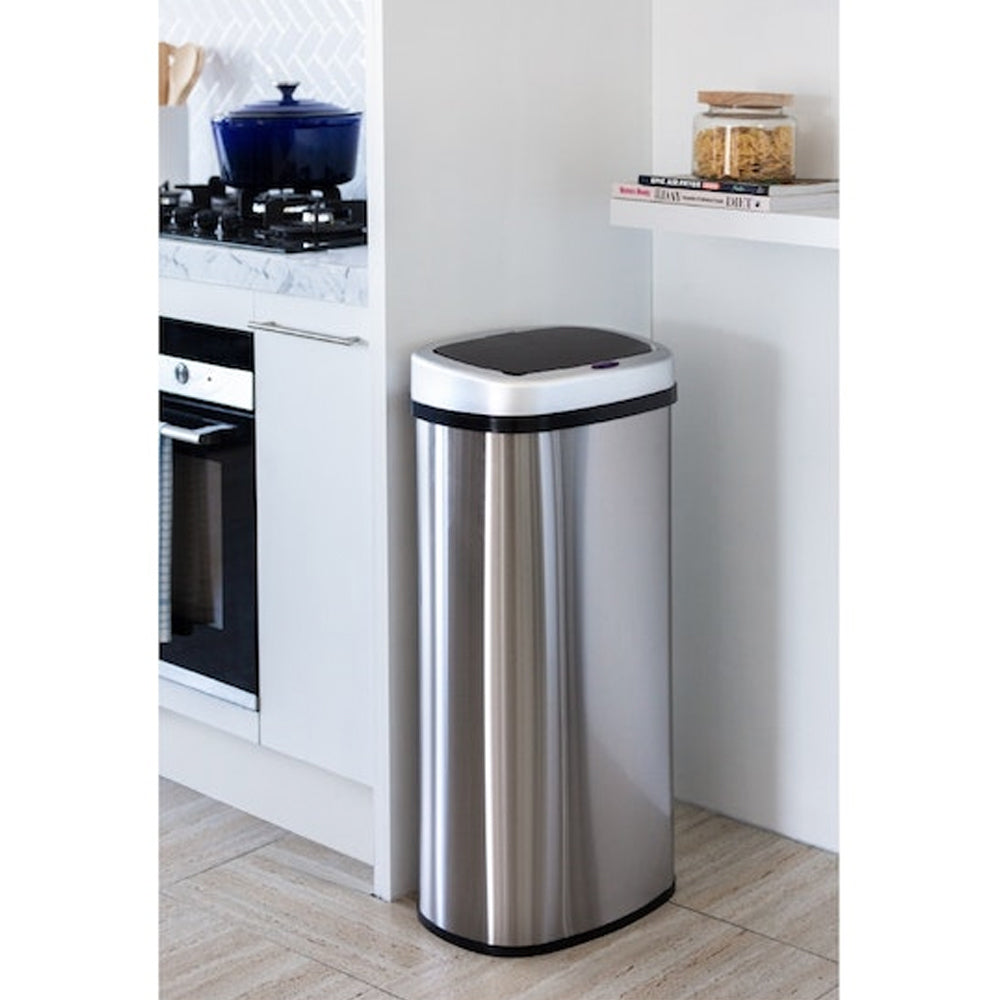 Hacienda 70L Sensor Activated Home Rubbish Bin Stainless Steel