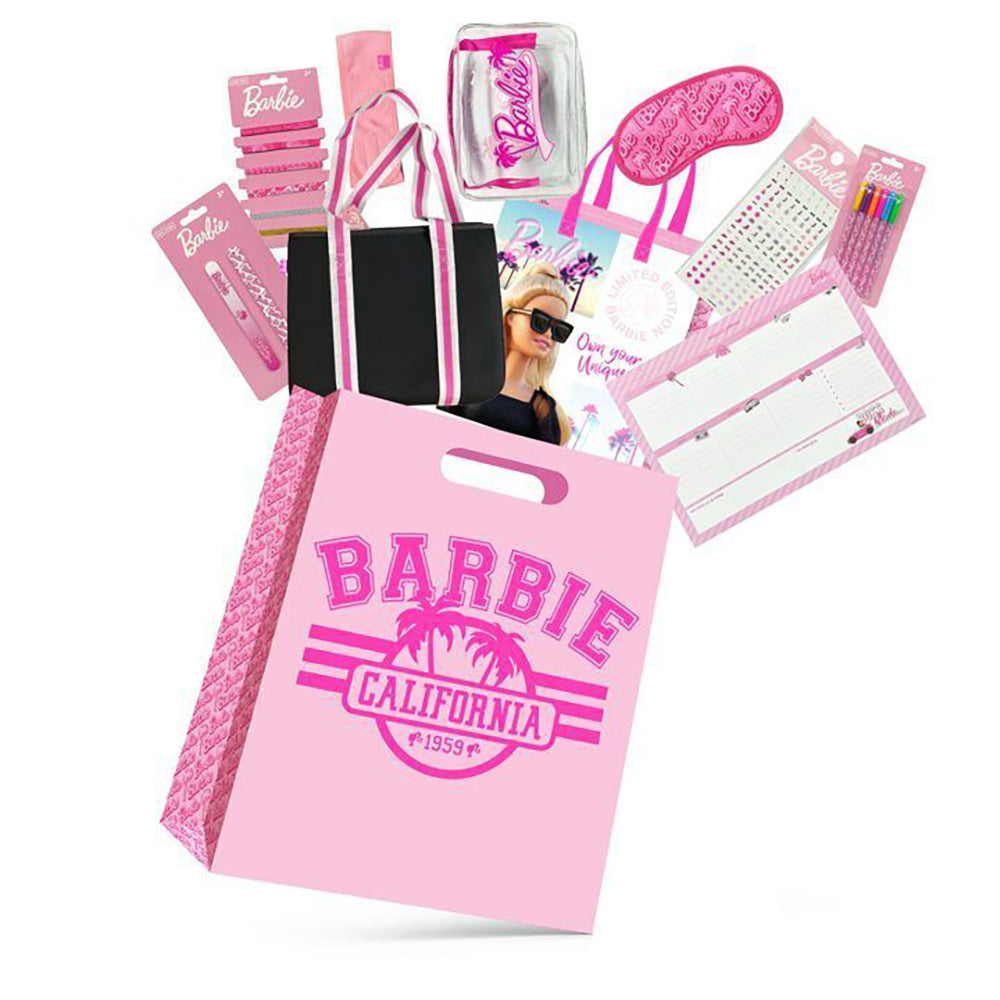 Barbie Teen Kids Showbag w/ Cosmetic Headband/Hair Ties Pen Set
