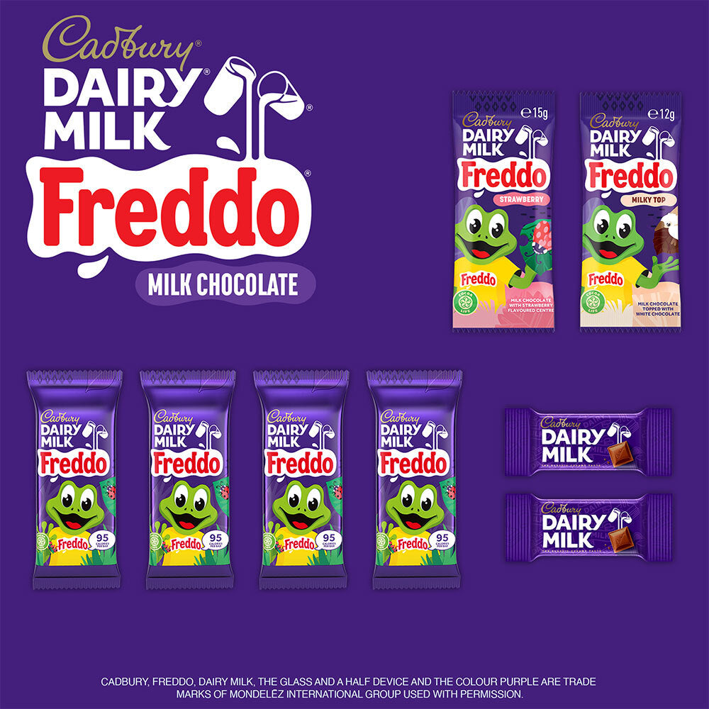 3PK Cadbury Freddo Frog Variety Milk Chocolate Showbag