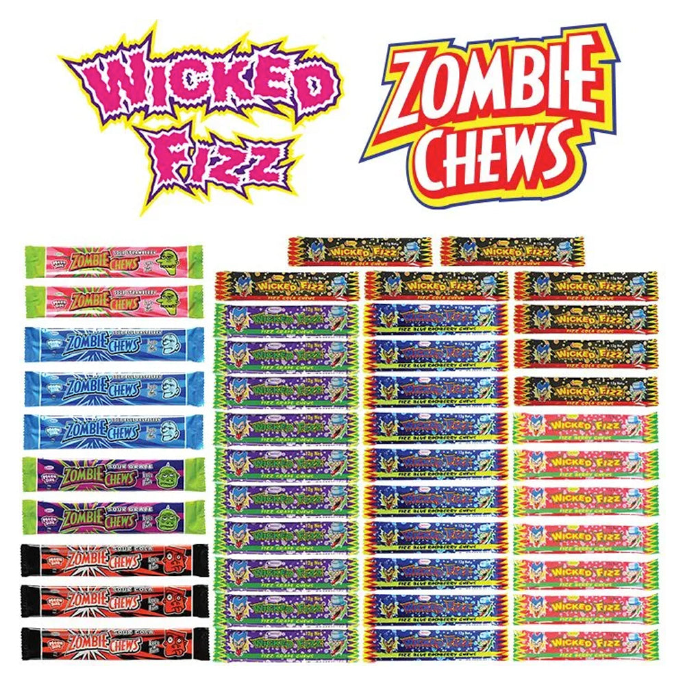 Wicked Fizz Zombie Chews Confectionery Combo Showbag