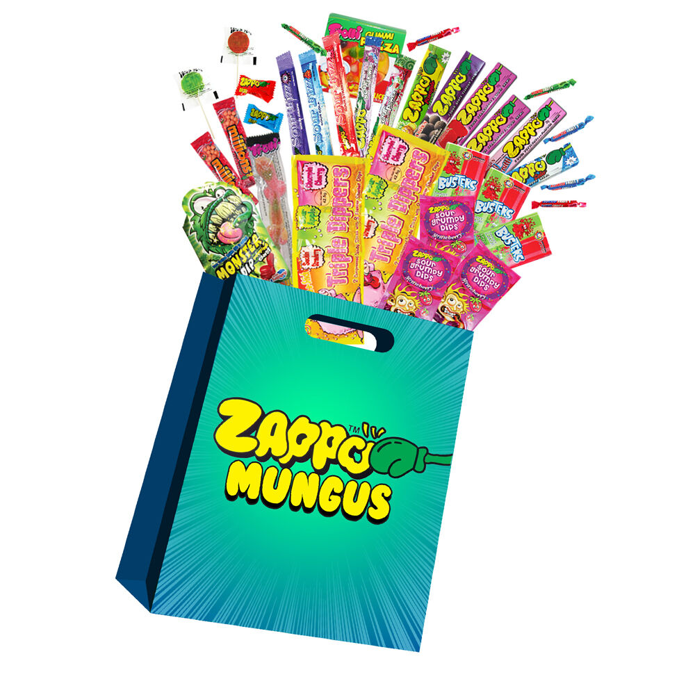 4PK Zappo Superbag Kids/Child Chewy Candy Fruity Lollies