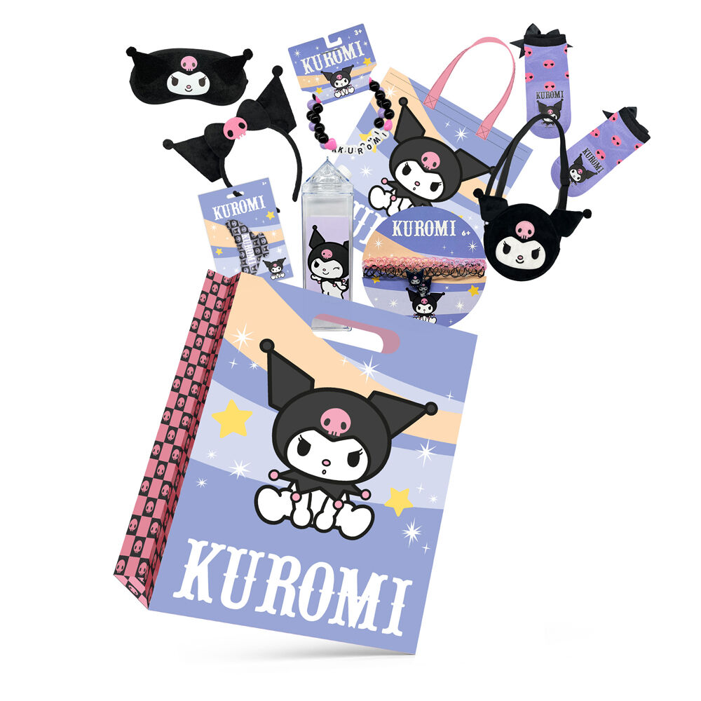 Kuromi Showbag S4 w/ Bracelet/Drink Bottle/Necklace Set