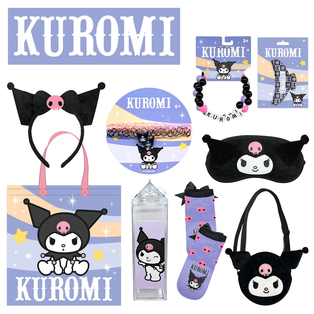 Kuromi Showbag S4 w/ Bracelet/Drink Bottle/Necklace Set