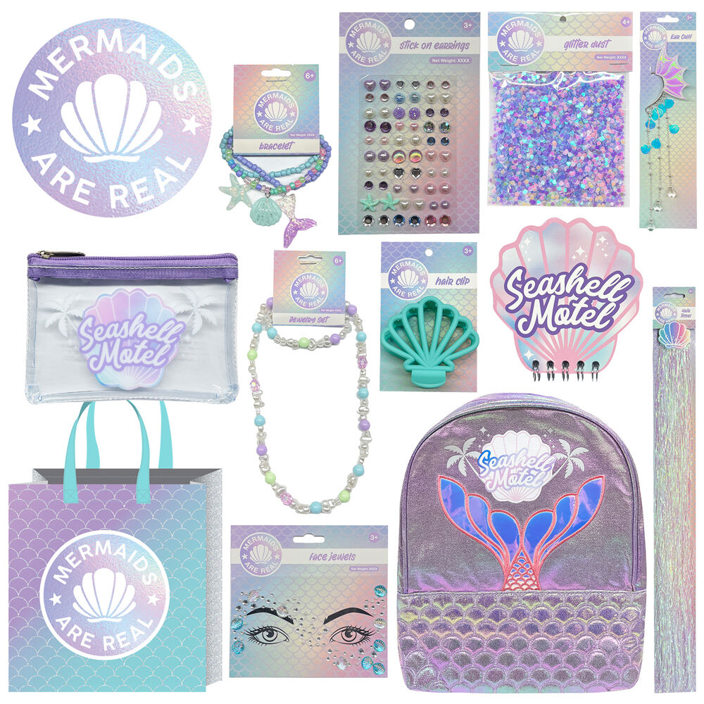 Mermaids Showbag S4 w/ Backpack/Hair Clip/Bracelet/Jewellery Set