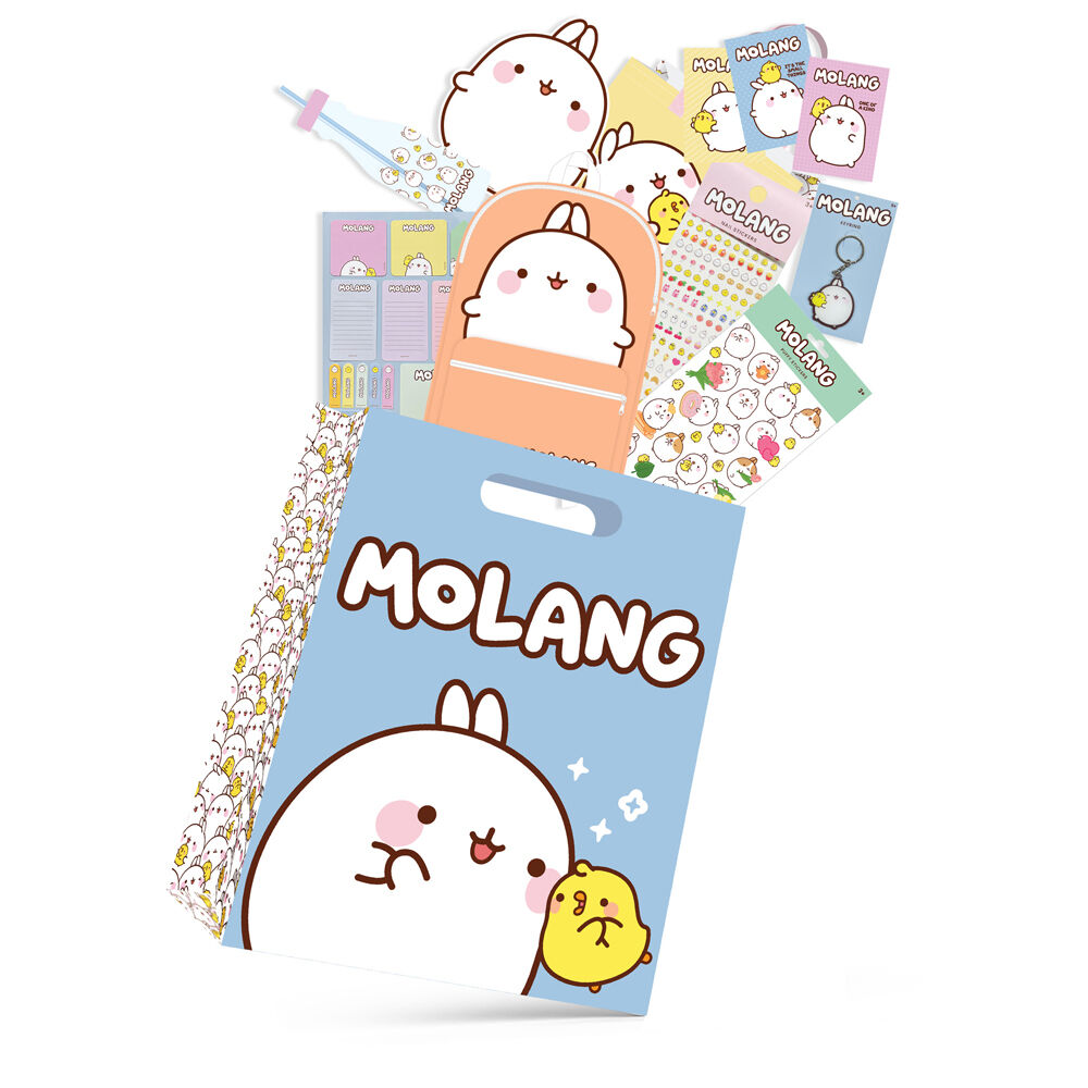 Molang Showbag S5 w/ Backpack/Drink Bottle/Eraser/Mouse Pad
