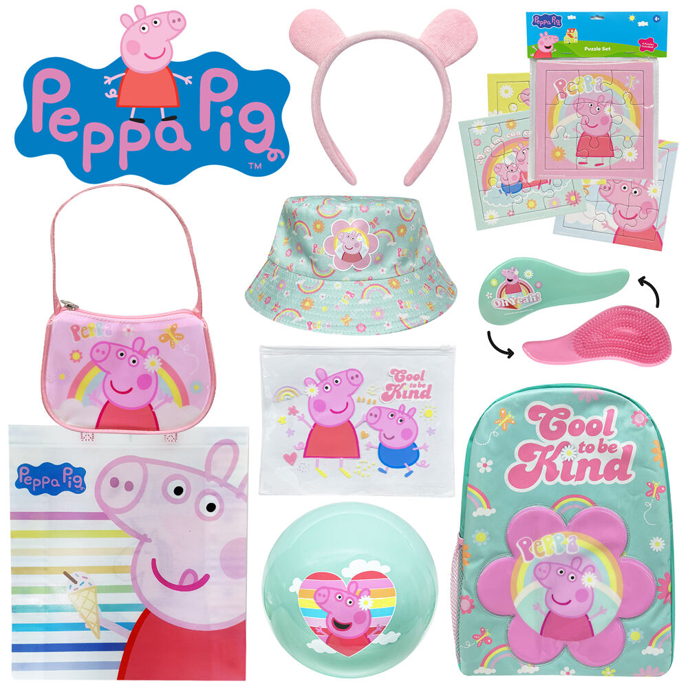Peppa Pig Showbag S5 w/ Backpack w/ Backpack/Ball/Hat/Hair Brush