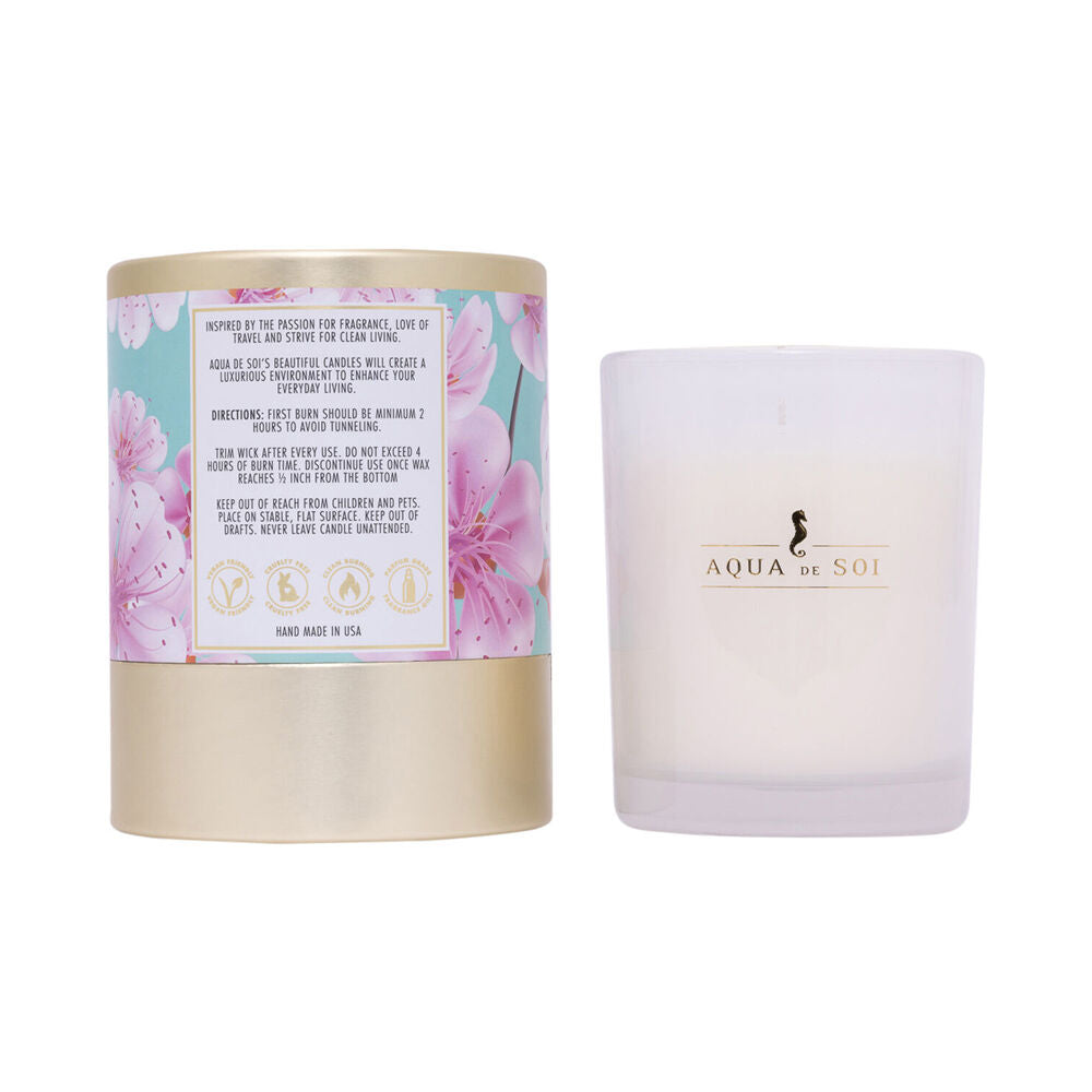 The SOi Co Pink Chiffon Boxed Wax Candle 9oz 7.5x9.5cm - White