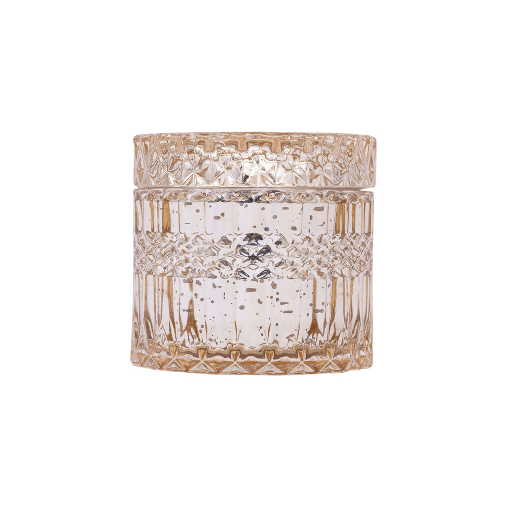 The SOi Co Hazelnut Macchiato Petite Shimmer Candle 8oz 9x9cm - Gold
