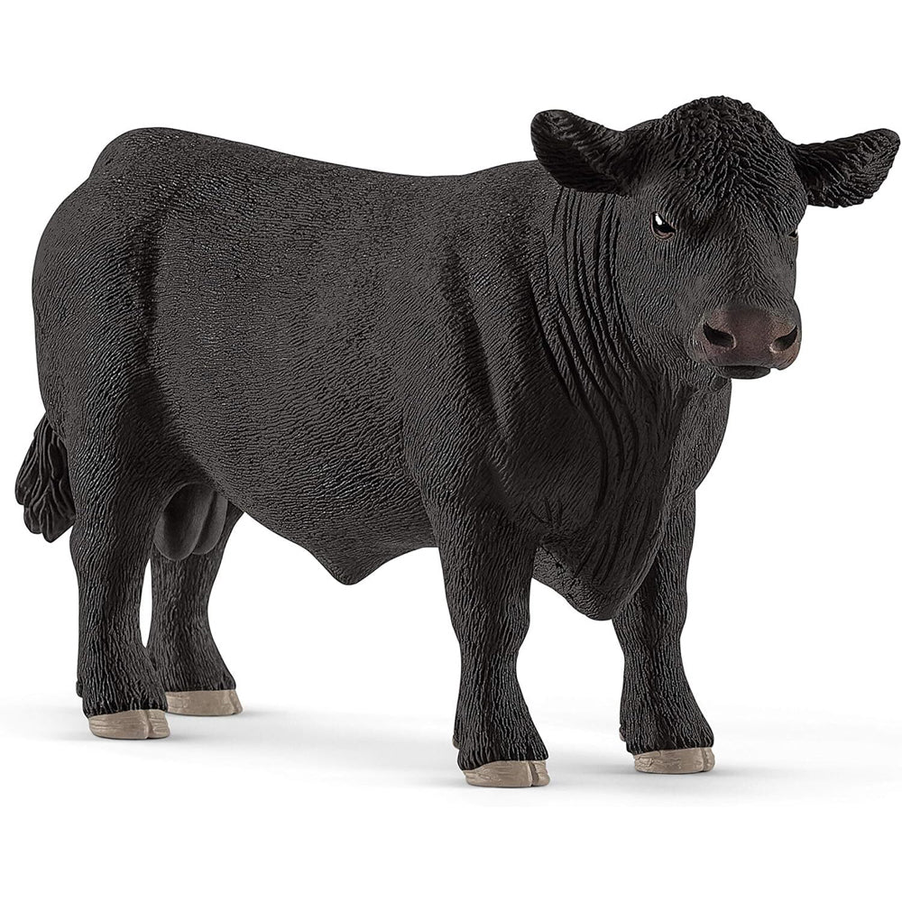 2PK Schleich Kids/Childrens Toy Figurine Black Angus Bull 3y+