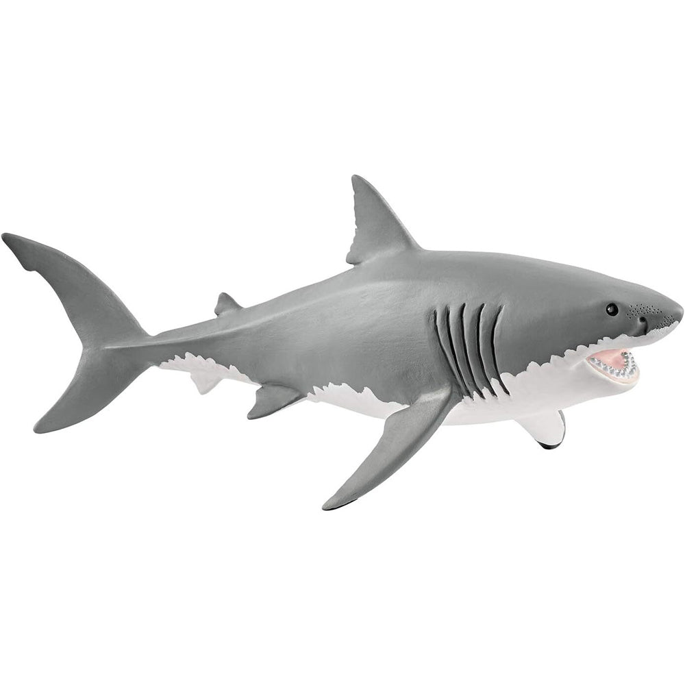 2PK Schleich 7'' Great White Shark Animal Action Figure Kids Toy 3-8y
