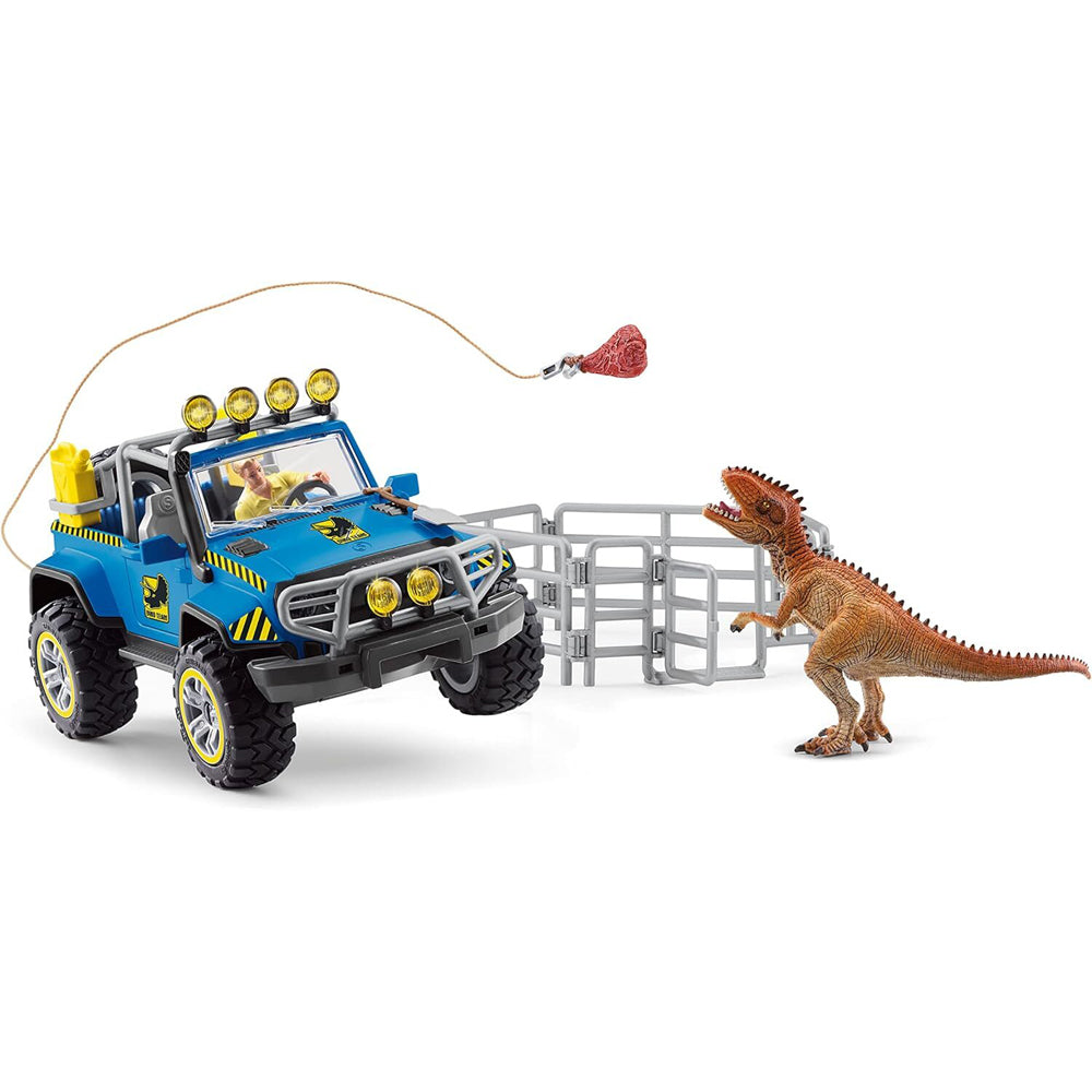 36pc Schleich Off-Road Vehicle w/ Dino Outpost Kids Toy Play Set 5-12y