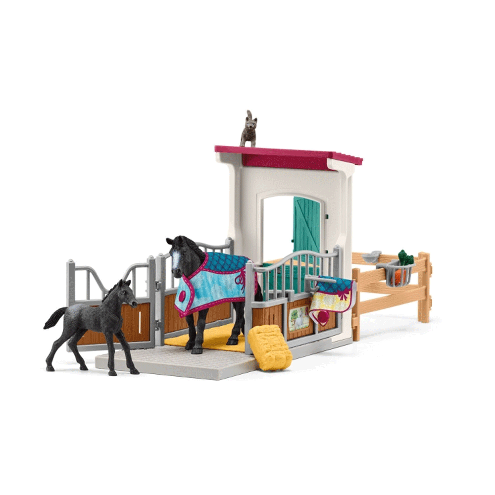 Schleich Kids/Childrens Toy Figurine Horse Box with Mare And Foal 5y+