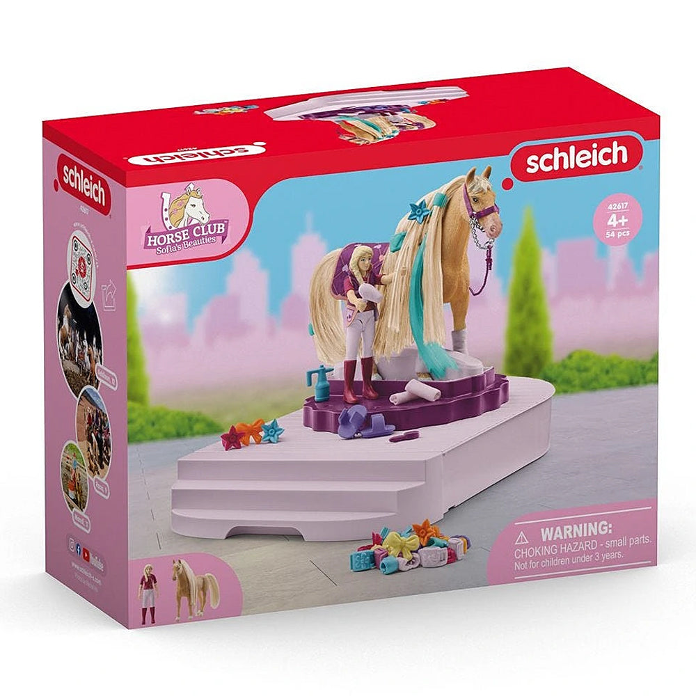 54pc Schleich Horse Grooming Station Kids Toy Play Set 3-8y