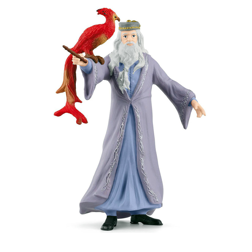 Schleich Kids/Childrens Toy Figurine Wizarding World Dumbledore and Fawkes 3y+