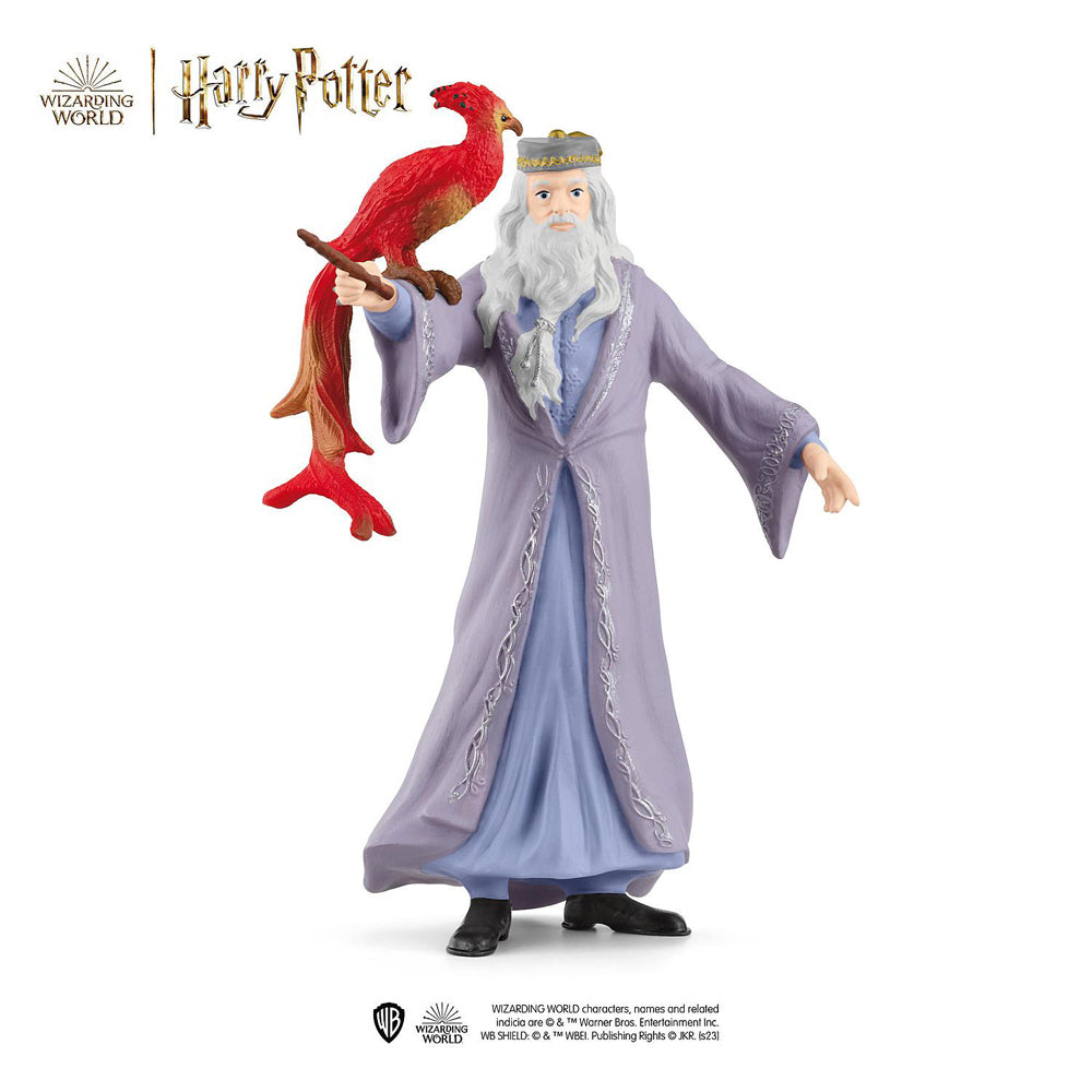 Schleich Kids/Childrens Toy Figurine Wizarding World Dumbledore and Fawkes 3y+