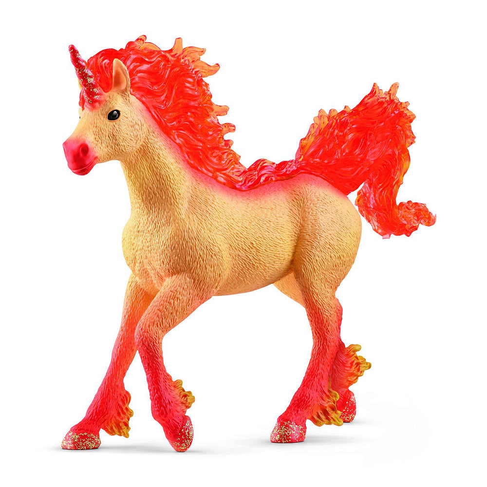 Schleich Kids/Childrens Toy Figurine Elementa Fire Unicorn Stallion 3y+