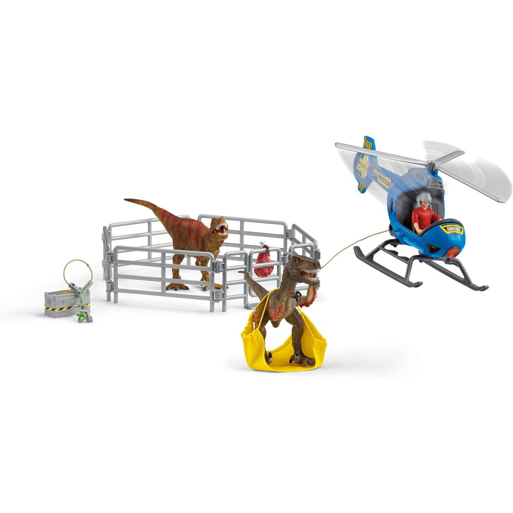 Schleich Kids/Childrens Toy Figurine Dino Helicopter Rescue