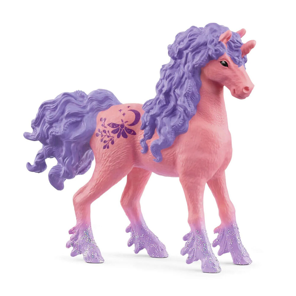 2PK Schleich Collectible Unicorn Celendine Series 8 Vinyl Figure Toy Pink/Purple 3y+