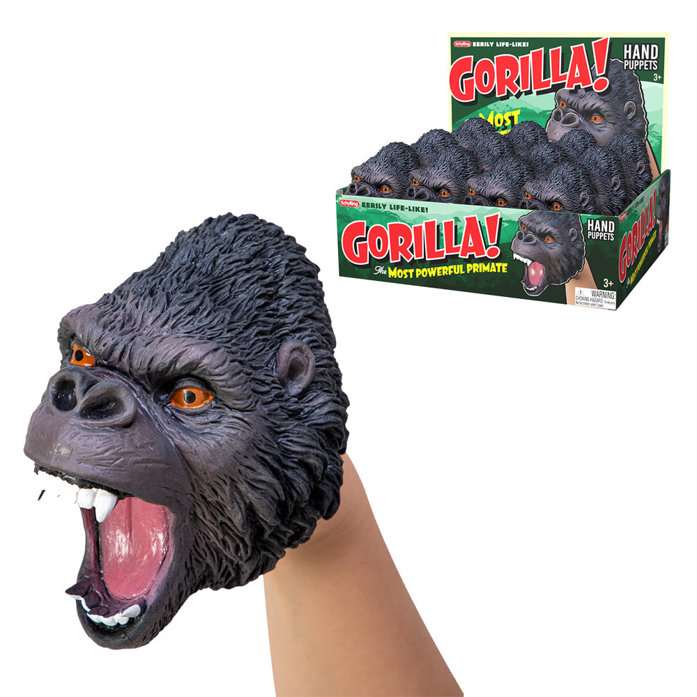 Schylling Gorilla Hand Puppet Kids Pretend Play 15cm Toy 3y+