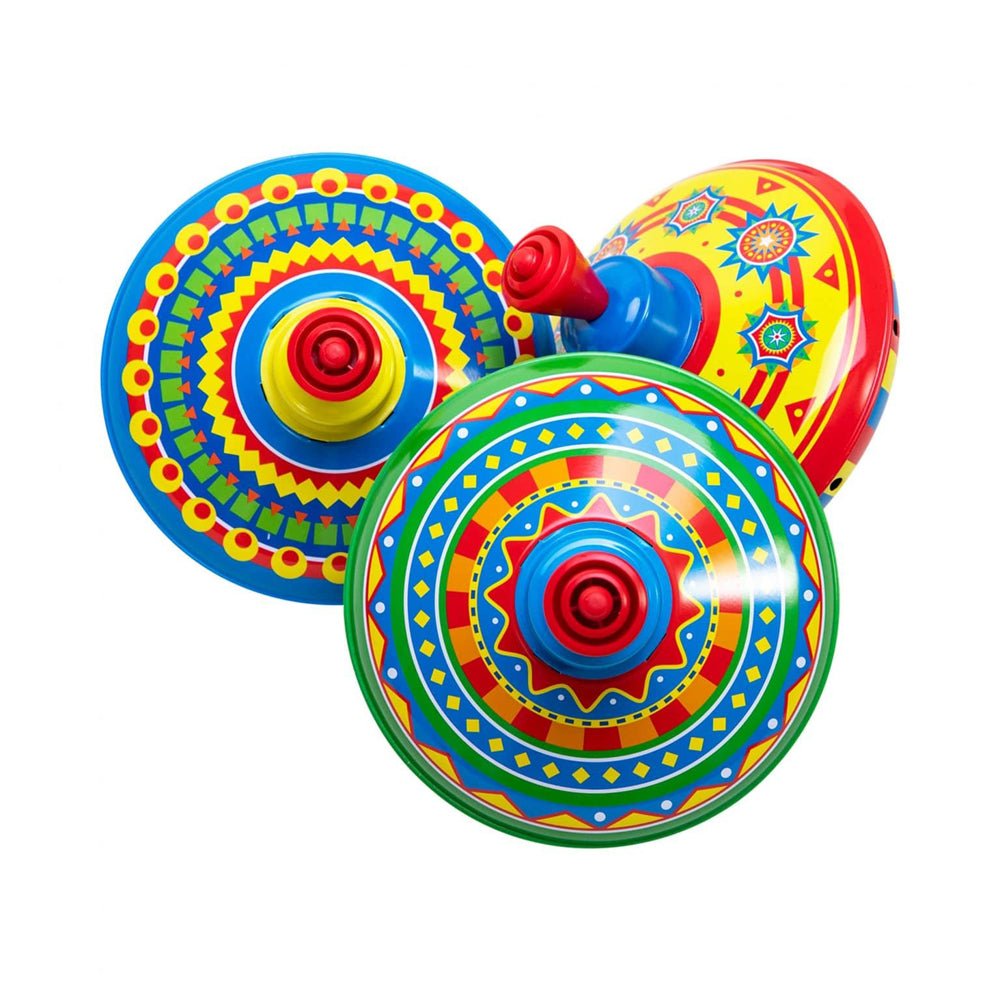 Schylling Mini Tin Tops 5.5cm Kids Toy Assorted 3y+