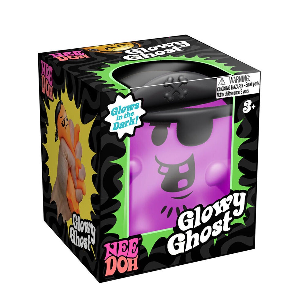 3PK Schylling Nee Doh Glowy Ghost Halloween 6.35x6.35cm - Assorted 3y+