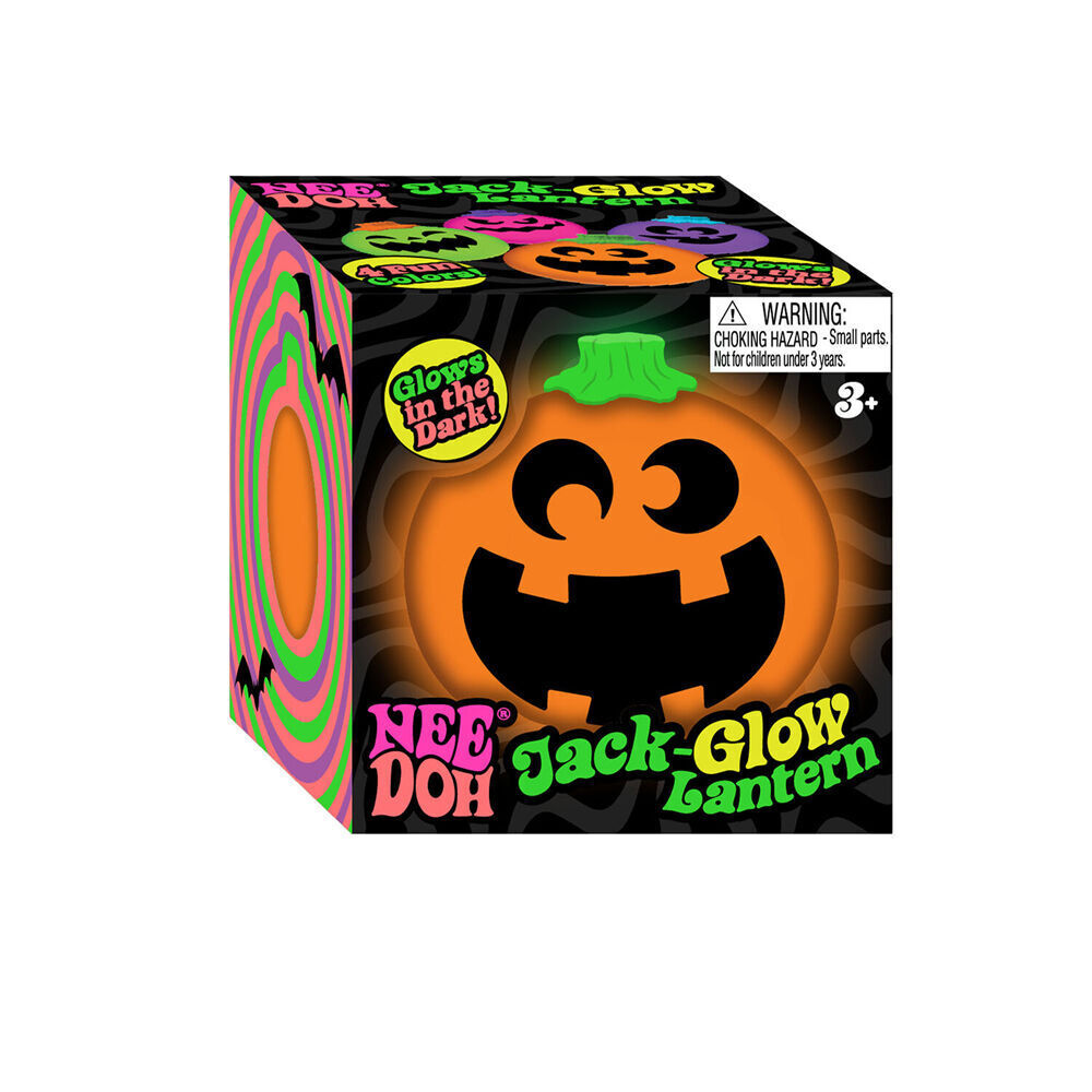 3PK Schylling Nee Doh Jack-Glow Lantern Halloween 6.35cm - Assorted 3y+
