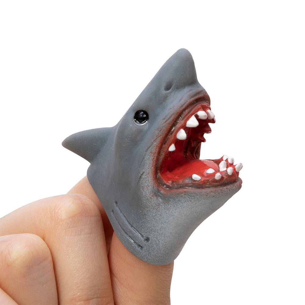 Schylling Shark Baby Finger Puppet Kids Toy 5cm Grey 3y+