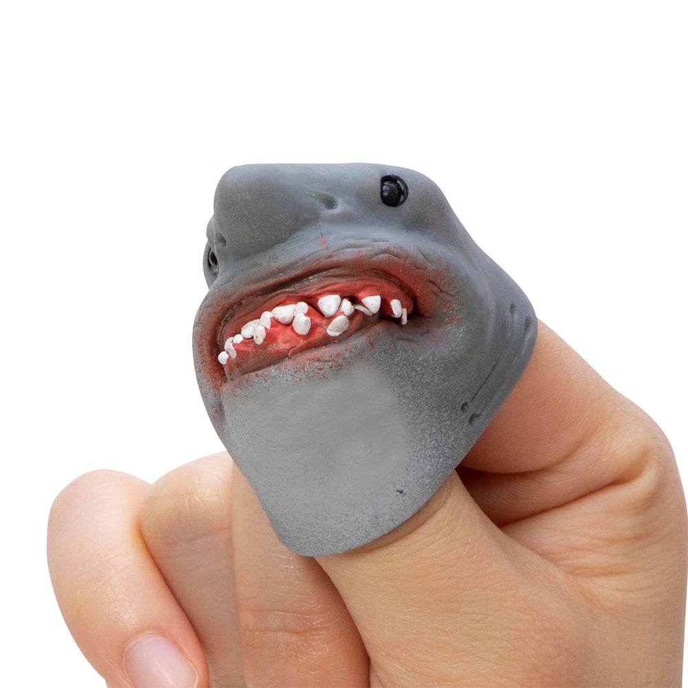 Schylling Shark Baby Finger Puppet Kids Toy 5cm Grey 3y+