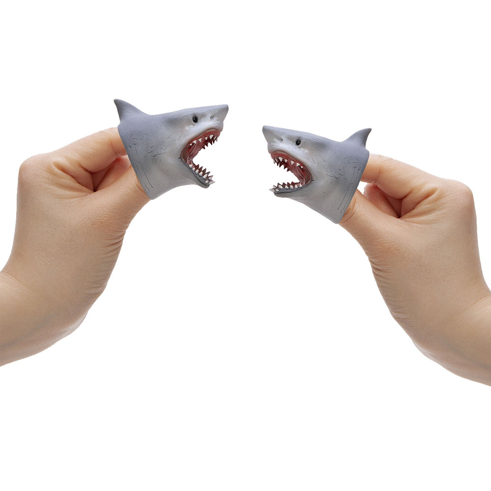 Schylling Shark Baby Finger Puppet Kids Toy 5cm Grey 3y+