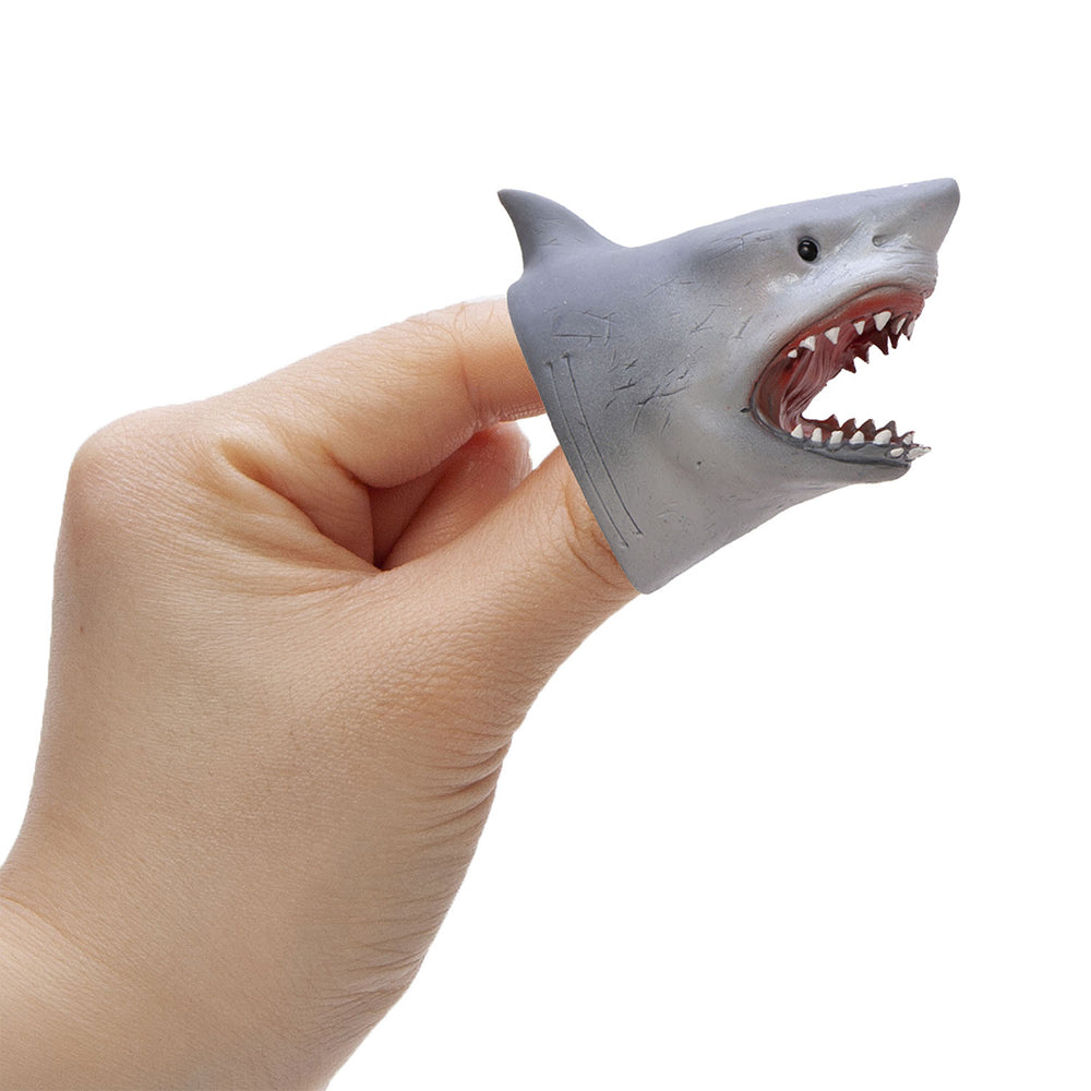 Schylling Shark Baby Finger Puppet Kids Toy 5cm Grey 3y+