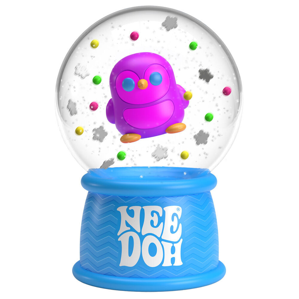4PK Schylling Nee Doh Squish n Snow Globe Christmas 6.35cm - Assorted 3y+