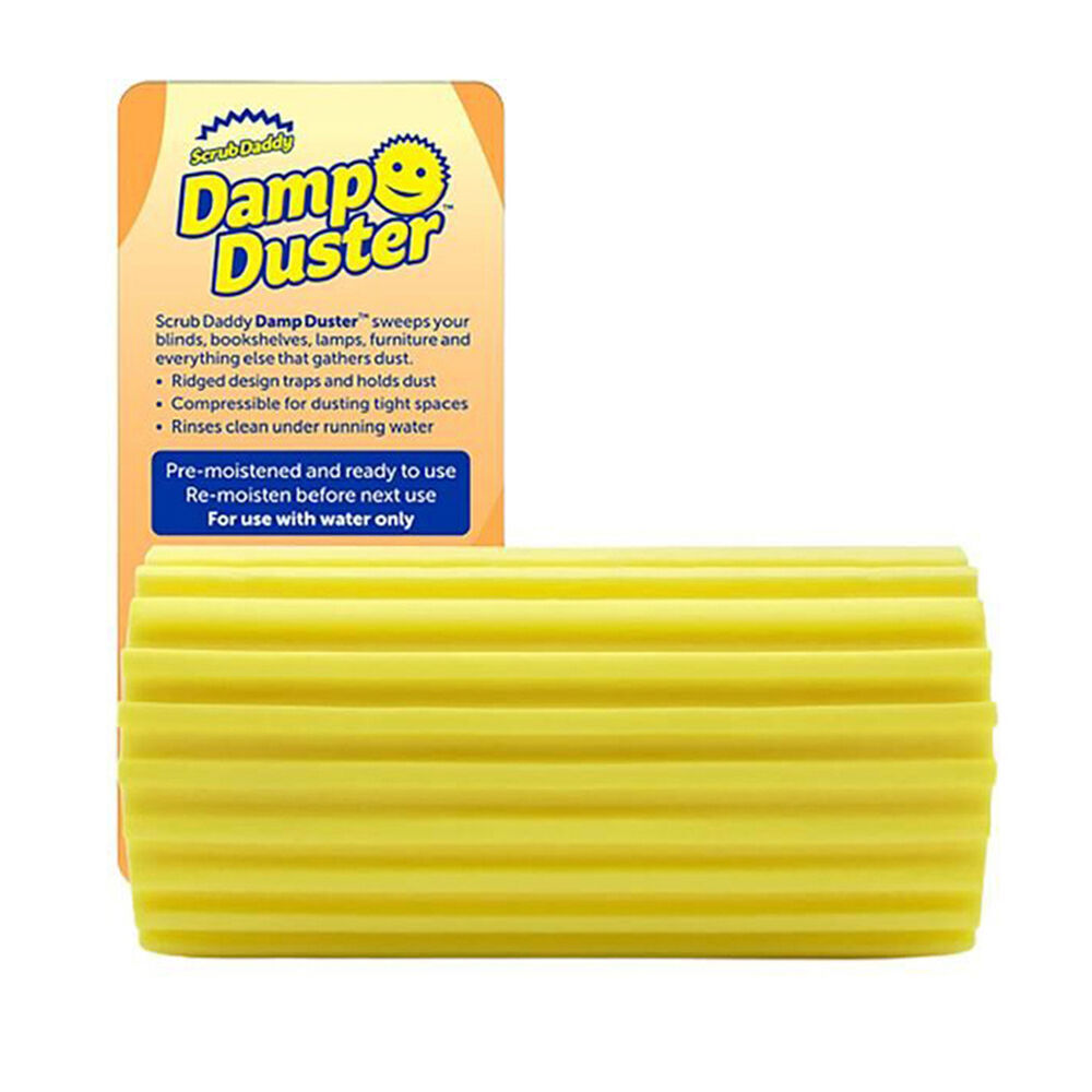 12PK Scrub Daddy Damp Duster Sponge Yellow Durable Non-Scratch Cleaning Tool