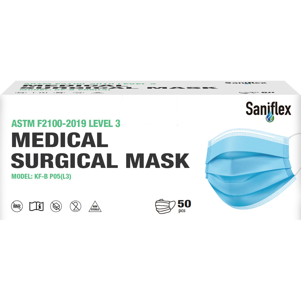 5PK Saniflex Saniflex Disposable Medical Mask Level 3